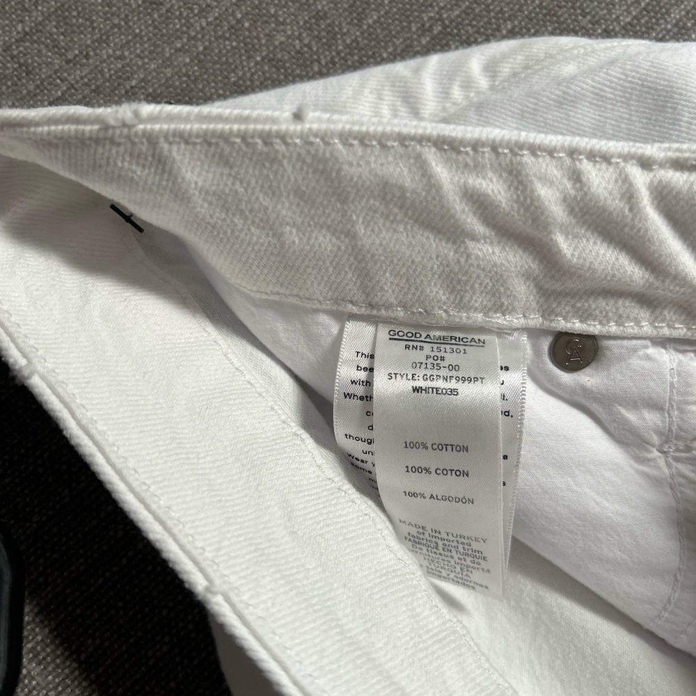 New Good American white Jeans Size 10/30 - Picture 10 of 14